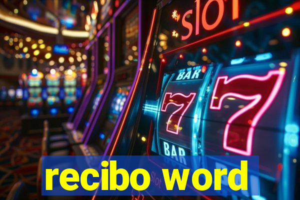 recibo word
